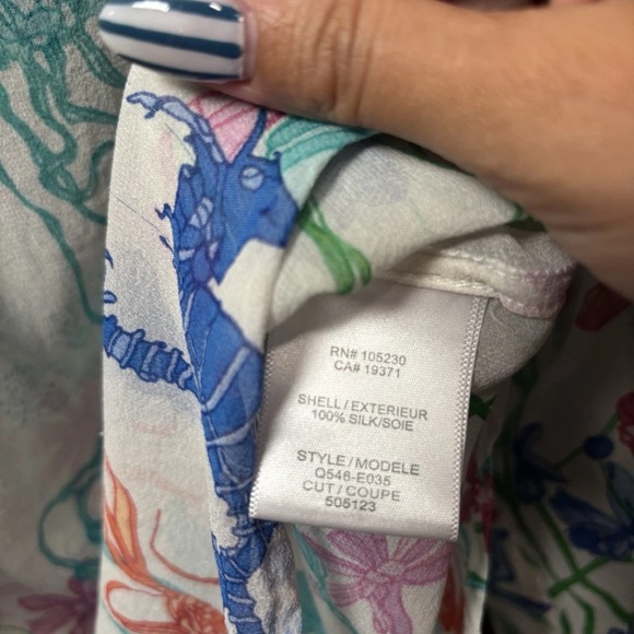 Equipment Femme 100% Silk Multicolor Floral Blouse - Picture 3 of 5